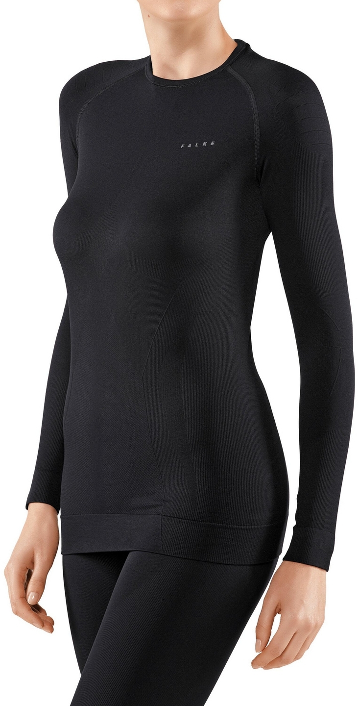 E-shop Falke Women long sleeve Shirt Maximum Warm - black XL