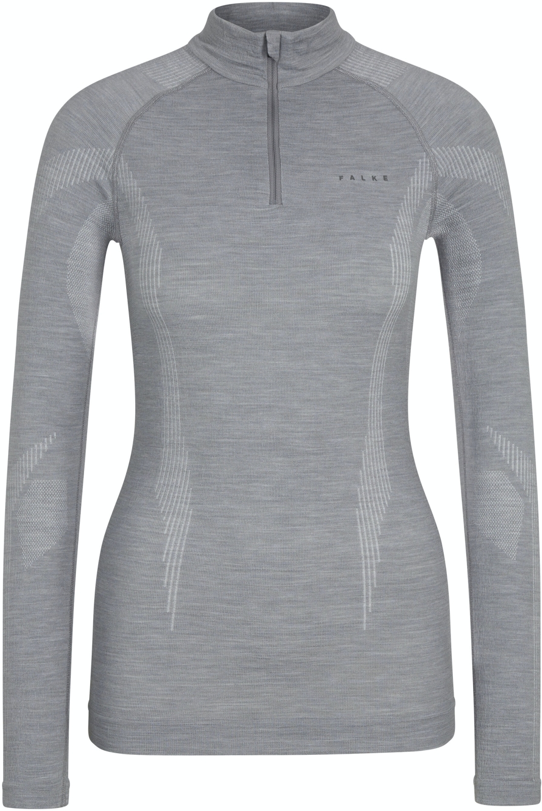 E-shop Falke Women long sleeve Shirt Wool-Tech - grey-heather L