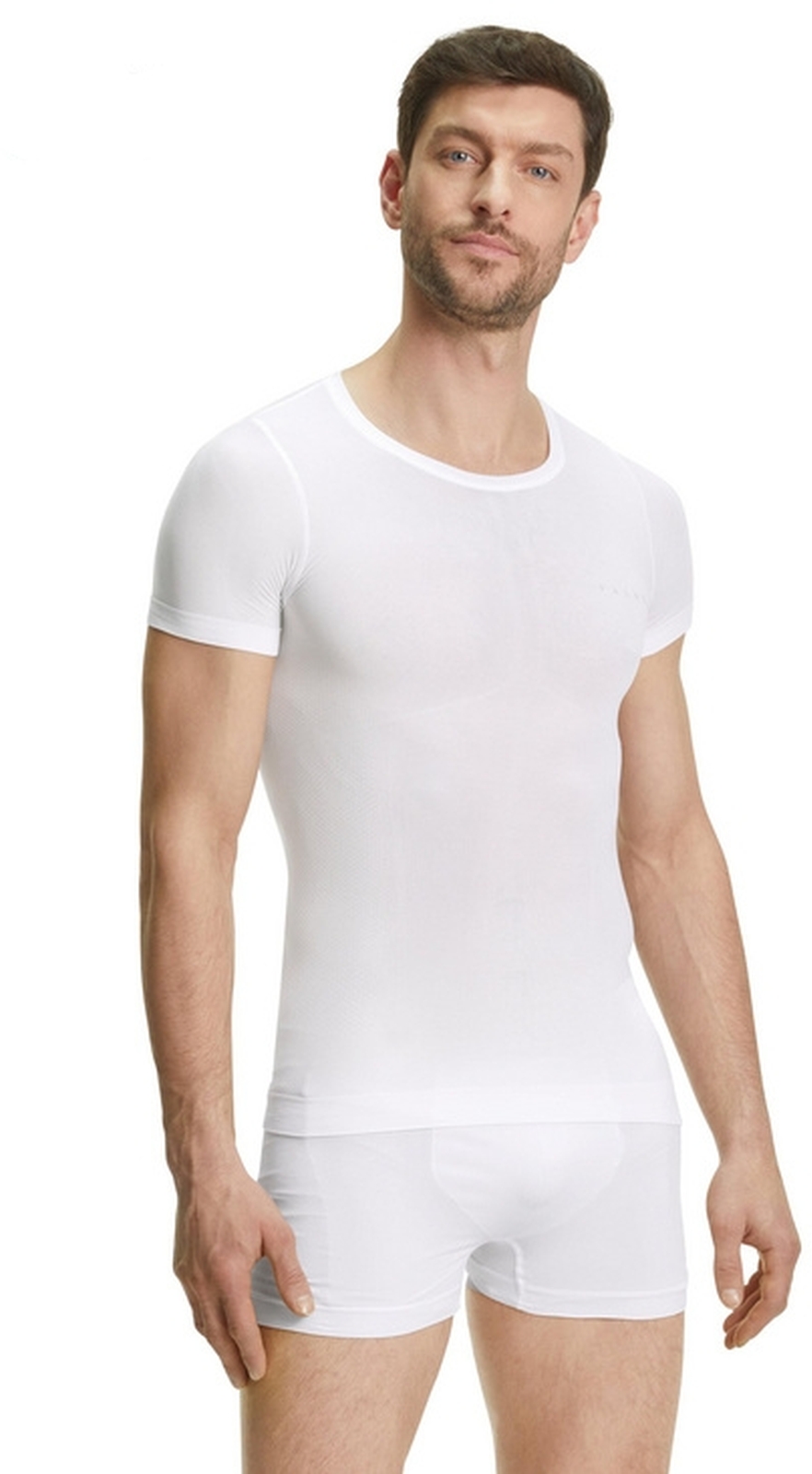 Levně Falke Men Short sleeve Shirt Ultralight Cool - white L