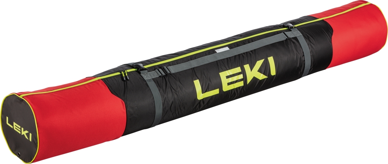 Levně Leki Cross Country Ski Bag - bright red/black/neon yellow 210 cm