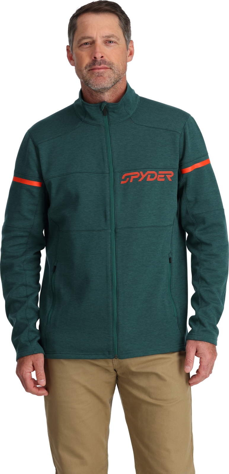 Levně Spyder M Speed Fleece Jacket - cypress green L