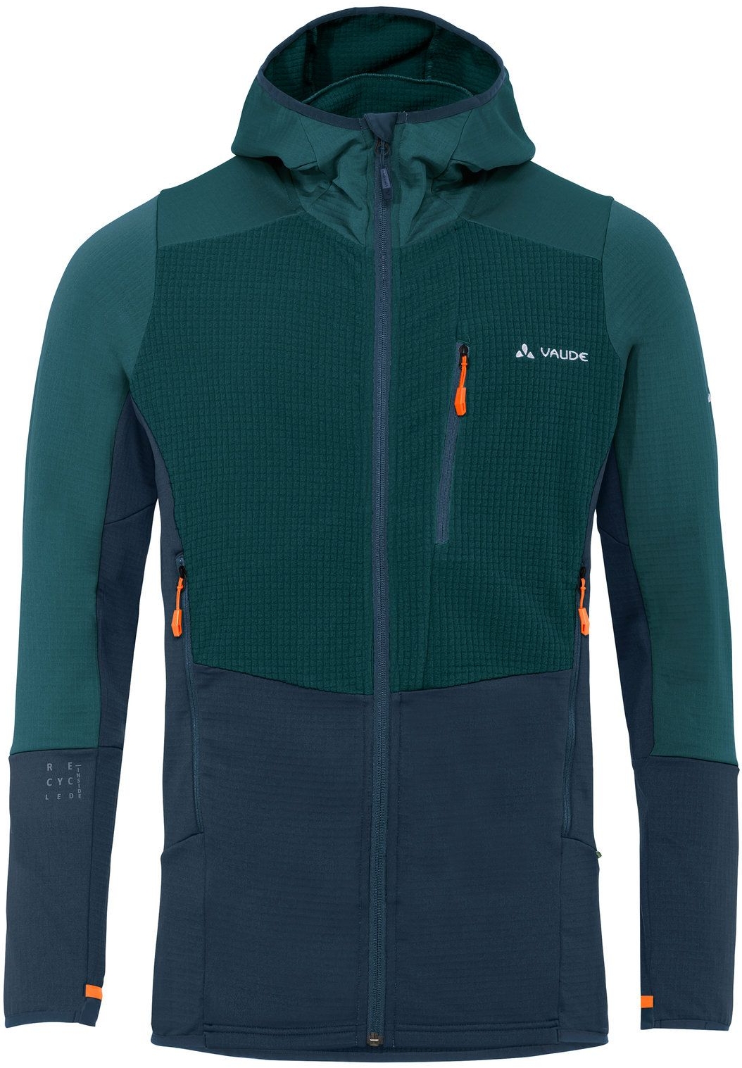 Levně Vaude Men's Monviso Hooded Grid Fleece Jacket - mallard green L