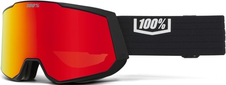 Levně 100% Snowcraft XL - Black/HIPER Vermillon w/Red ML Mirror+HIPER Pink w/Turquoise ML Mirror uni