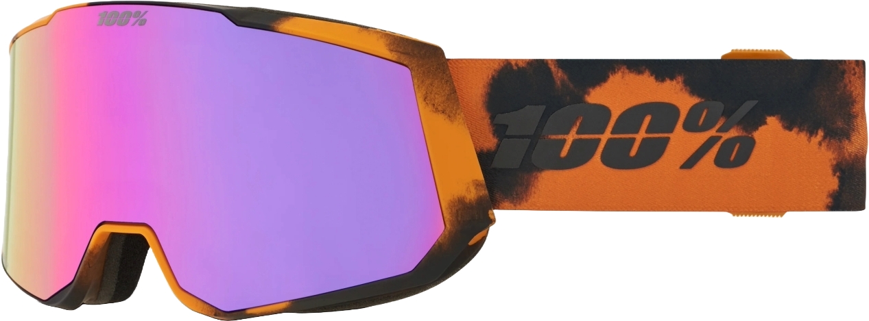 E-shop 100% Snowcraft XL - Bleach / HIPER Dark Smoke w/ Purple ML Mirror + HIPER Deep Red w/ Copper ML Mirr uni