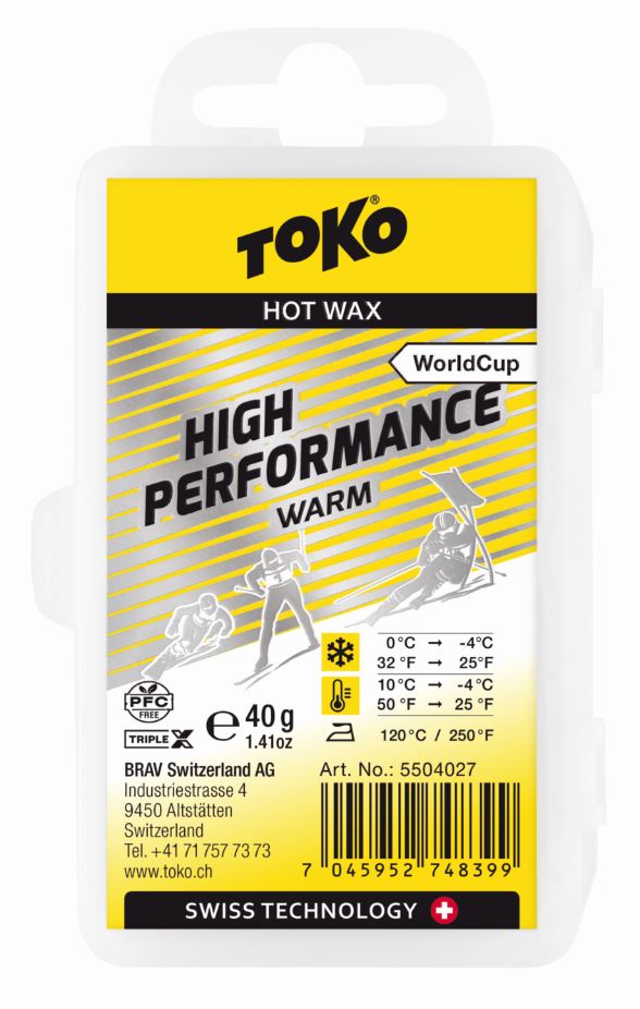 Levně Toko PFC free World Cup High Performance Hot Wax Warm 40g 40g