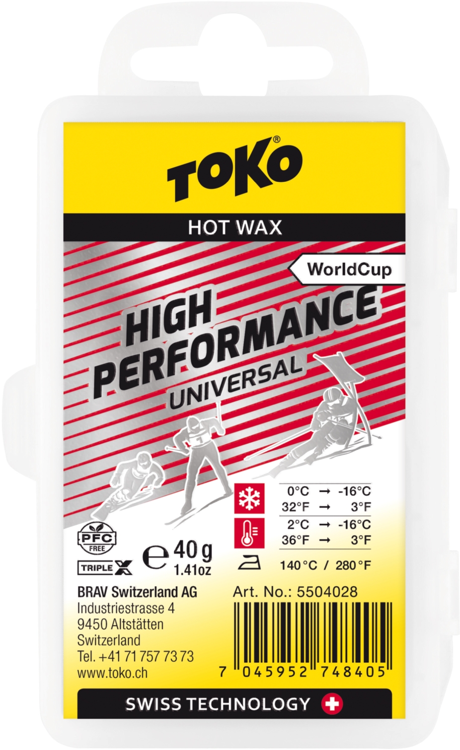Levně Toko PFC free World Cup High Performance Hot Wax Universal 40g 40g