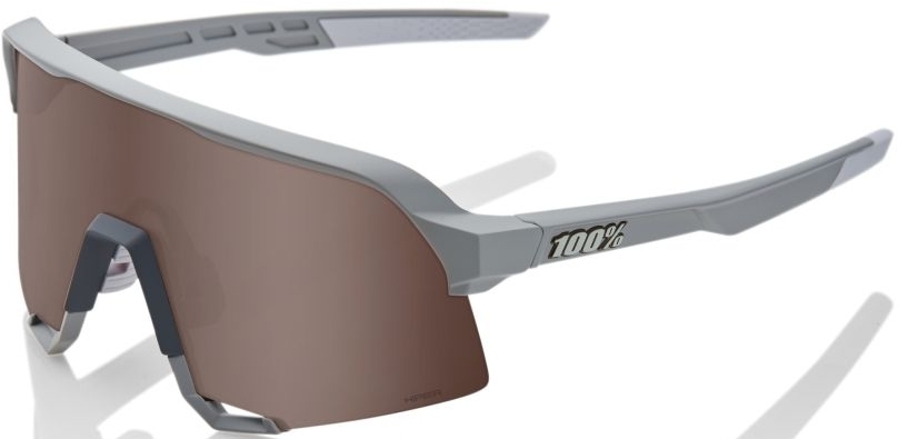 E-shop 100% S3 - Soft Tact Stone Grey - Hiper Crimson Silver Mirror Lens uni