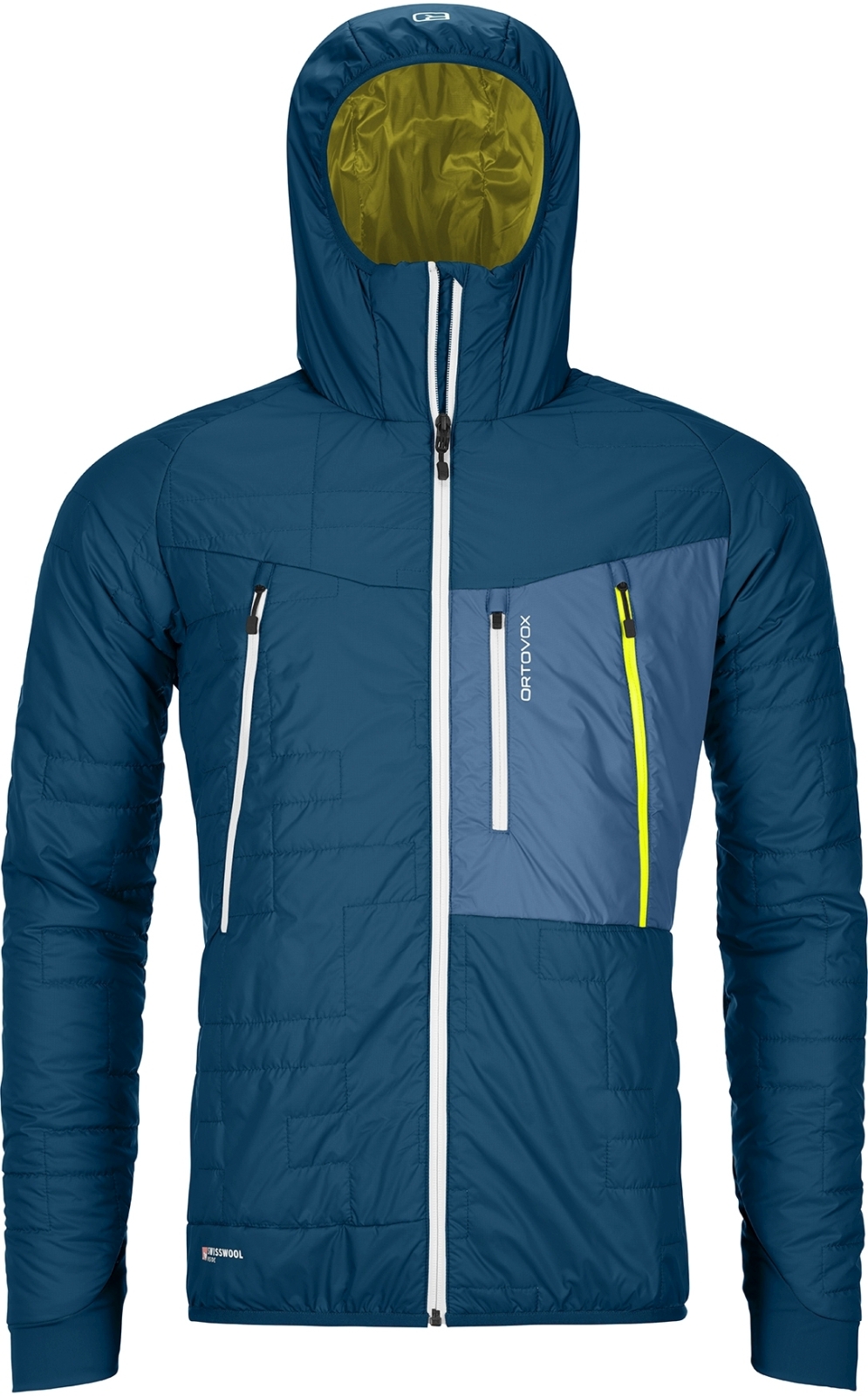 E-shop Ortovox Swisswool piz boe jacket m - petrol blue M
