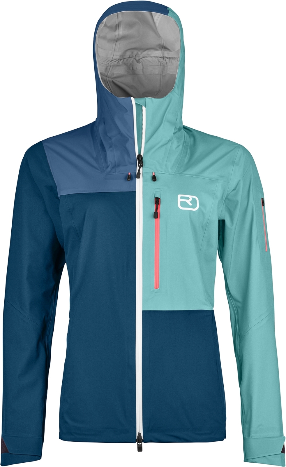 E-shop Ortovox 3l ortler jacket w - petrol blue S