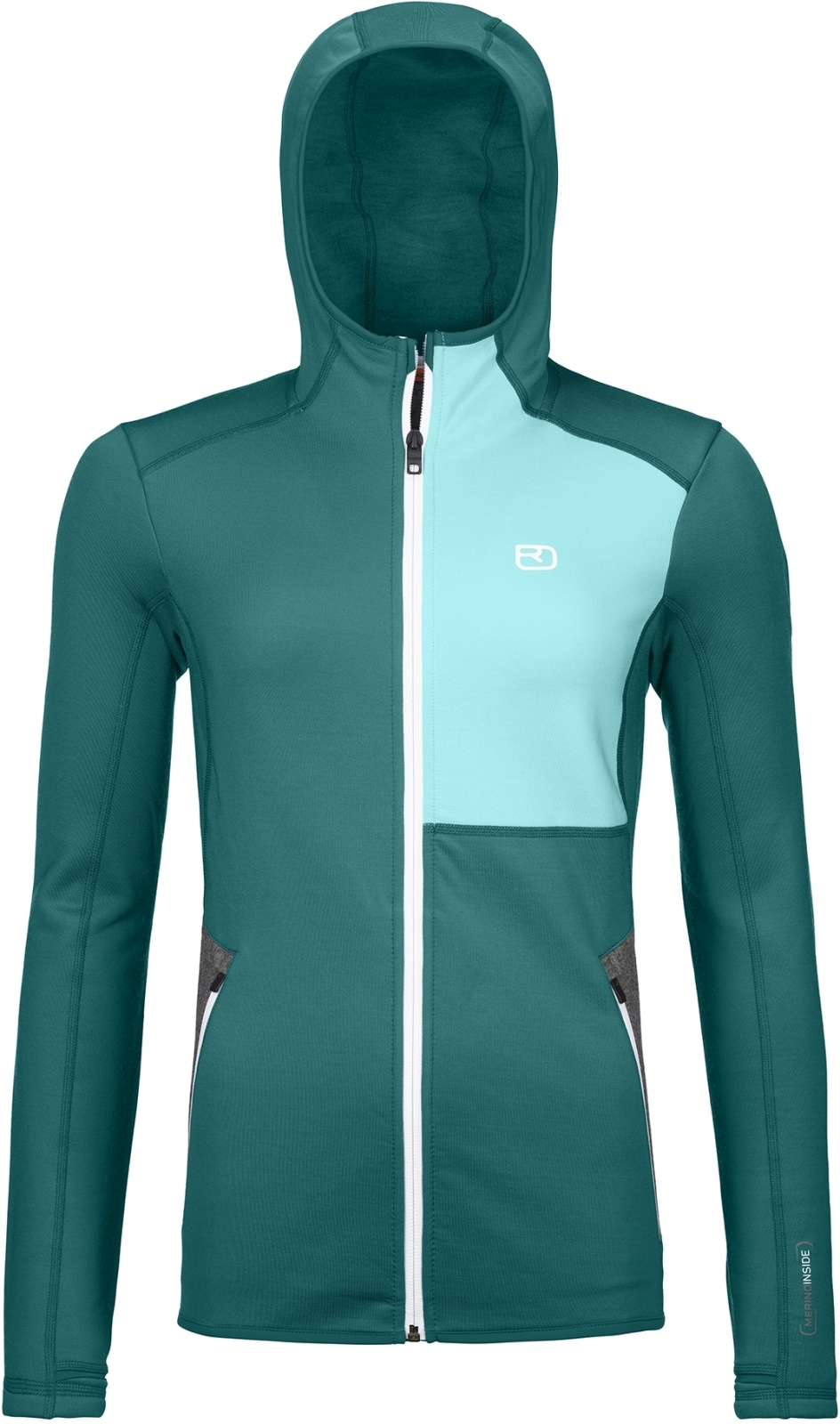 E-shop Ortovox Fleece hoody w - pacific green S
