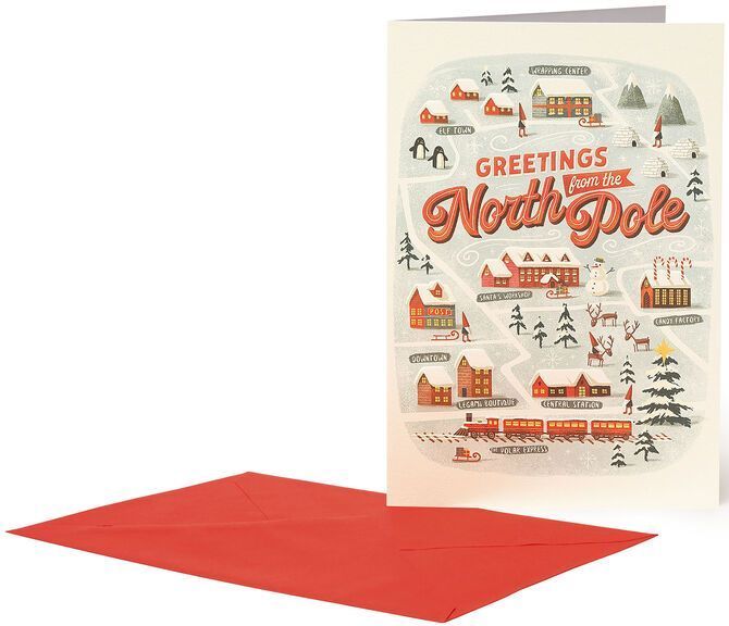 Levně Legami Christmas Greeting Cards - 11,5X17 - North Pole uni