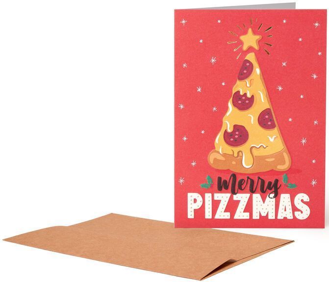Levně Legami Christmas Greeting Cards - 11,5X17 - Pizza uni
