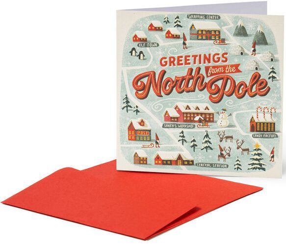 Levně Legami Christmas Greeting Cards - 7X7 - North Pole uni