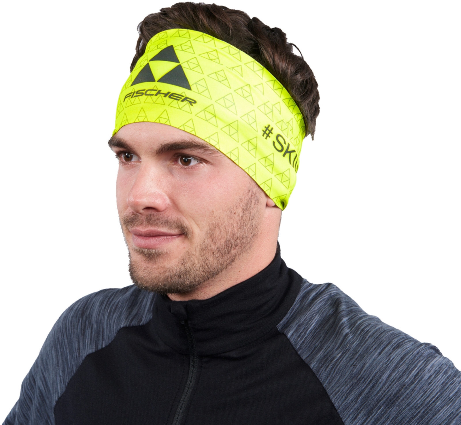 Levně Fischer Skiletics Headband - neon yellow uni