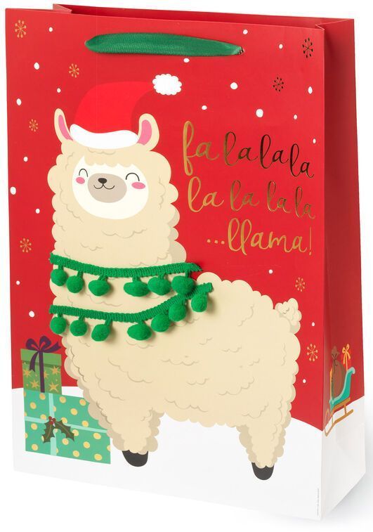 E-shop Legami Christmas Gift Bag - X-Large - Llama uni