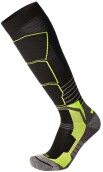 Lyžařské ponožky Mico Light Weight Superthermo Natural Merino Ski Socks - nero/giallo fluo