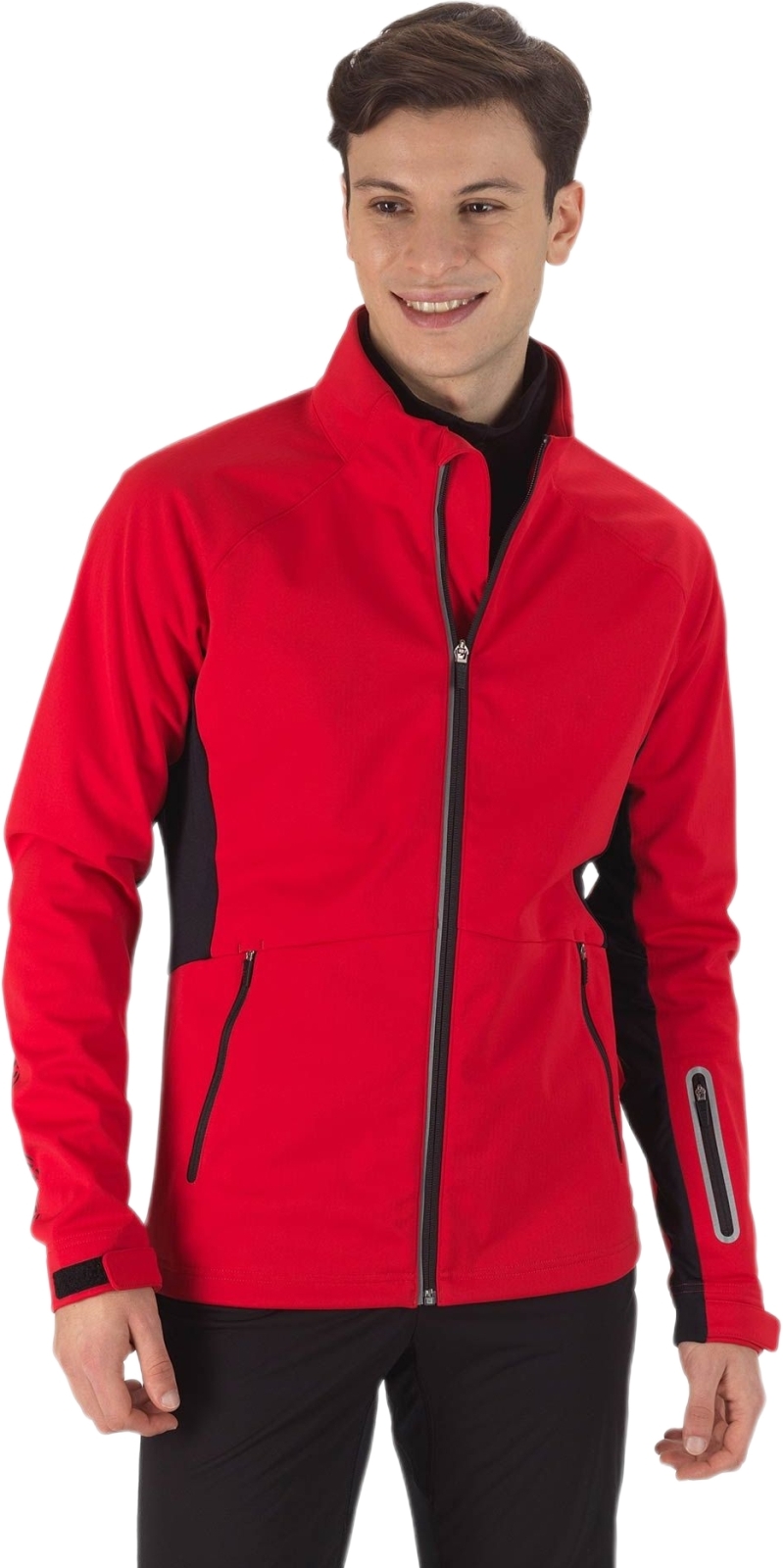 Levně Rossignol Men's Softshell Jacket - sports red L