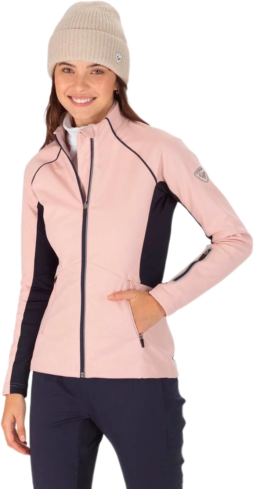 E-shop Rossignol Women's Softshell Jacket - powder pink L
