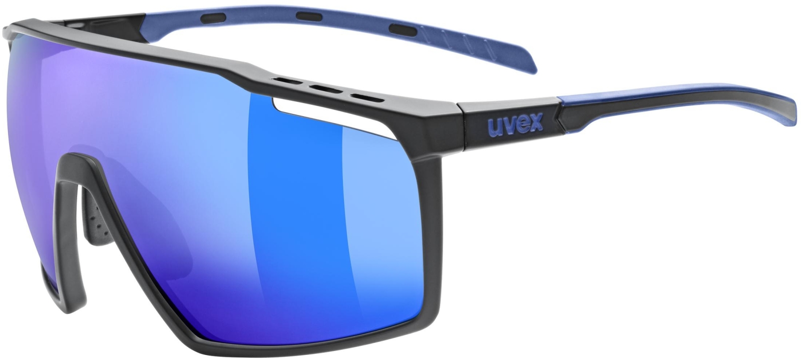 Levně Uvex Mtn Perform - black blue matt/mirror blue uni