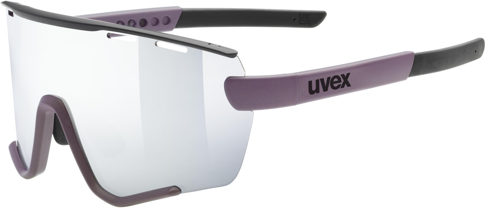 E-shop Uvex Sportstyle 236 Small Set - plum black mat/mirror silver + clear uni
